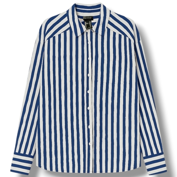 Forever 21 Tops - Forever 21 Striped Button Down Shirt